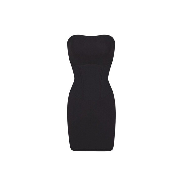SKIMS Dresses & Skirts - Skims Everybody Tube Corset Mini Dress onyx NWT large